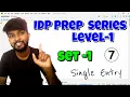 Python IDP Preparation Series Level 1 Set 1 Single Entry explained by shiva prasad m