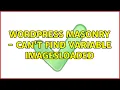 Wordpress Masonry - Can t Find Variable imagesLoaded