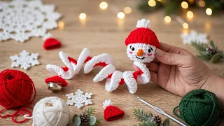 Cómo tejer una Espiral de Muñeco ⛄️ de nieve a crochet