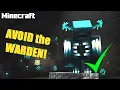 MINECRAFT How to Avoid the Warden Tutorial for Beginners