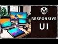 How to make UI SCALE with RESOLUTION in Unity