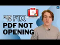How to Fix PDF Not Opening Error on Windows