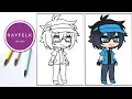 Luni NPC from Gacha Life Rayfelk Printable Coloring Pages Gacha Life Coloring Page