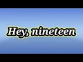 Steely Dan - Hey Nineteen ( lyric video)