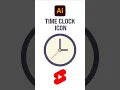 How to design time clock icon Adobe Illustrator Tricks