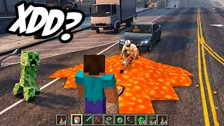 jugué MINECRAFT dentro de GTA V 💀