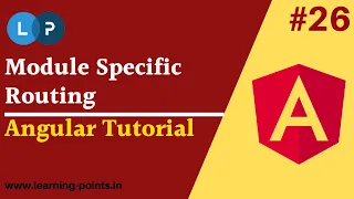 How to create route module wise Module Specific Routing Angular Tutorial Learning Points