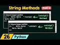 String Methods in Python Part 2