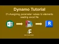 01-Dynamo tutorial Assigning parameter values to element parameter reading excel file