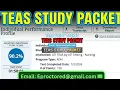 Quizlet Study Guide for ATI TEAS 7 Exam 2026 Pass First Try