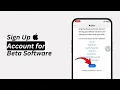 How to Sign In to Your Apple Account for the Apple Beta Software Program