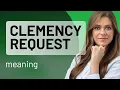Understanding Clemency Request A Deep Dive into its Meaning and Usage