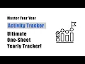 Master Your Year Ultimate One-Sheet Tracker for all activities Say goodbye to cluttered printable