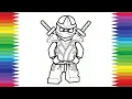 Lego Ninjago Golden Ninja Coloring Page