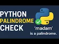 Python Palindrome Program with Loop Check Words Numbers Beginner Friendly Tutorial