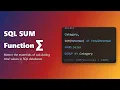 SQL SUM Function Tutorial Calculate Totals Aggregate Data