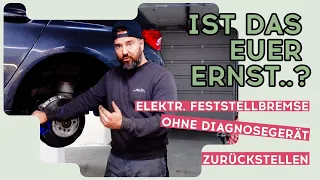 A B M - Elektronische Feststellbremse zurückstellen OHNE Diagnosegerät #autorepair #doityourself