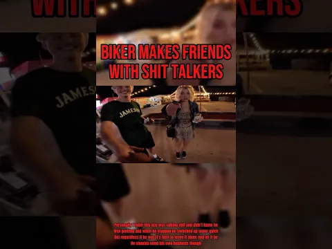 Biker Makes Friends With Shit Talkers @cyp.ph24 #biker#rage#funny