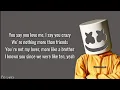 Marshmello \u0026 Anne-Marie - Friends (Lyrics)