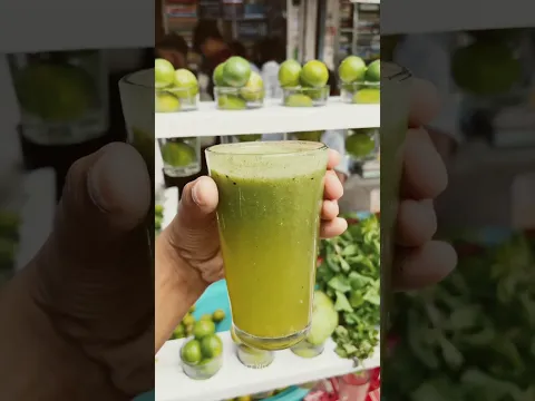 💥🤯Green Lemon Juice‼️பச்சை எலுமிச்சை ஜூஸ்,குடிசி இருகிங்களா🍵🤤⁉️ #shorts