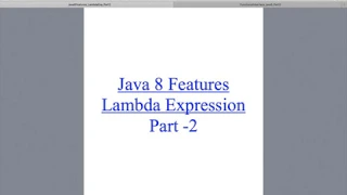 Java8 Lambda Expression - Part2
