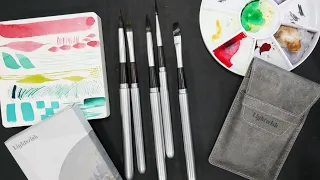 5 Different Shapes! Lightwish New Travel Brush Set Review & Demo