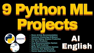 9 Machine Learning Projects Implementation Complete ML Projects Using Python Scikit-Learn