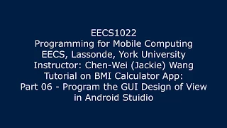 06 Program the GUI Design of View in Android Studio