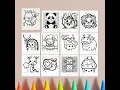 90 Unique Kawaii Coloring Pages PDF 8 5x11 Inch Printable for Kids Adults Therapy Relaxation