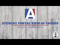 Aeries Student Portal View of Grades