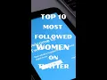 Top 10 most followed women on Twitter