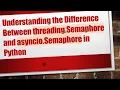 Understanding the Difference Between threading Semaphore and asyncio Semaphore in Python