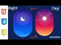 Day Night Animation Using HTML CSS