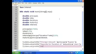 Basic Java Program using SciTE editor Lesson-7 Practical-2