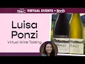 Luisa Ponzi Virtual Wine Tasting