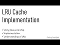 LRU Cache Implementation Codewise explanation using Queue Map Java Code