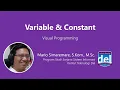 Variable and Constant Pemrograman Visual Bahasa Indonesia