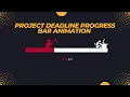 HTML CSS JavaScript Tutorial Design Project Deadline Progress Bar Animation