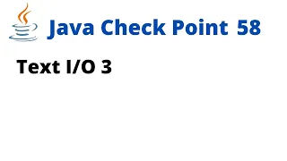 Java Check Point 57 - Text 3