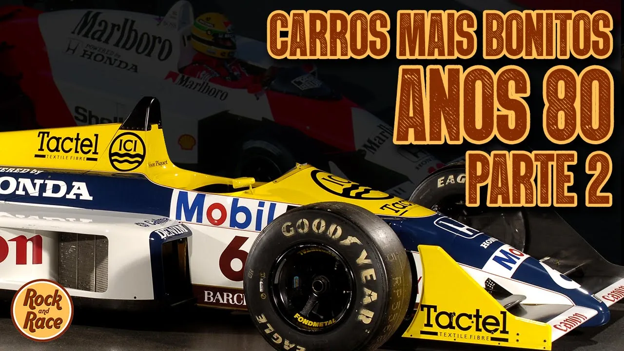 TOP 5 - Os CARROS MAIS BONITOS da F1 Anos 80 | Parte 02