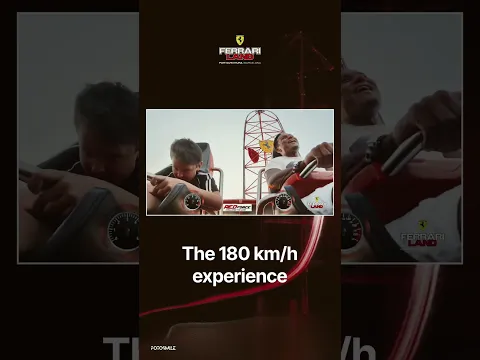 The fastest rollercoaster in Europe… 🔥🎢 #ferrari #spain