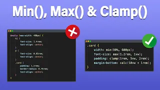 Responsive Web Design with min max clamp and calc