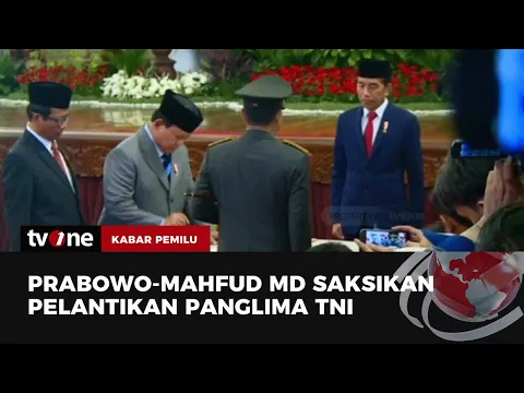 Prabowo dan Mahfud MD jadi Saksi Pelantikan Panglima TNI