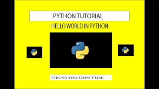 How to print Hello World in Python Python Tutorial