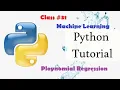 Machine Learning Python Tutorial Polynomial Regression using Google Colab in Tamil