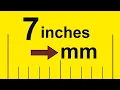 How to Convert 7 Inches to Millimeters