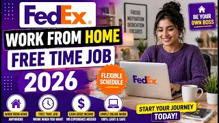 FEDEX WORK FROM HOME FREE TIME JOB 2026 data entry jobs work from home