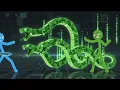 C vs Python stick fight