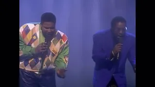 eddie u0026 gerald levert baby hold on to me live at the apollo 1992