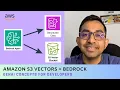 Download Lagu Amazon S3 Vectors + Bedrock: GenAI Concepts for Developers